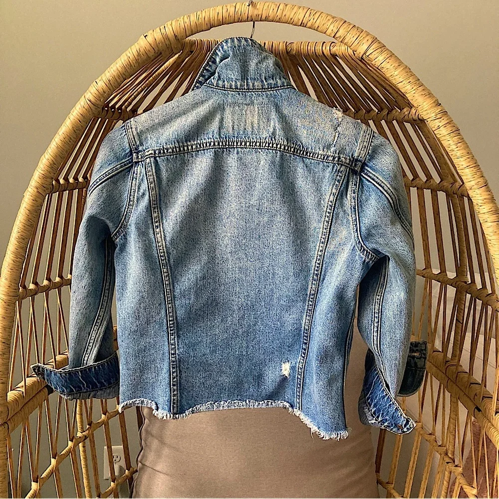 Lucky Brand Tomboy trucker denim jean jacket coat iconic American aesthetic must - Picture 3 of 6